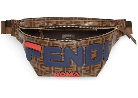 brown fabric belt bag fendi|fendi belt bag men's.